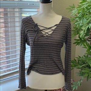 Ribbed striped shirt